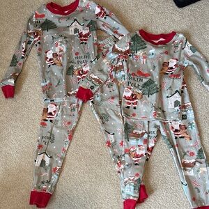 Pottery Barn Kids Christmas Pajamas size 6 and 3T